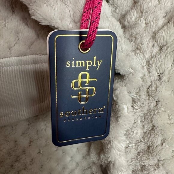 NWT Simply Southern Shacket Jacket Fuzzy Sherpa Gray Boho‎ Outdoors Size M - Picture 8 of 10